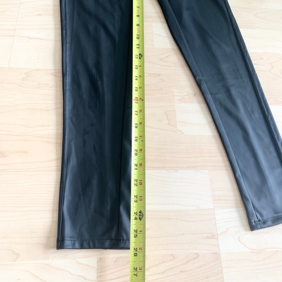 Mid Rise Black Faux Leather Legging - Picture 6 of 6